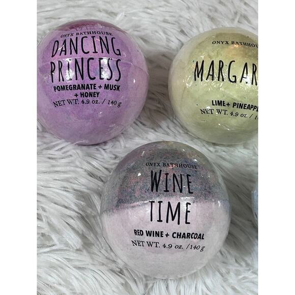 Onyx Bathhouse Bath Bombs 4.9 Oz Lot Of Five Sweet Escape Leisure Relaxing NEW - Picture 3 of 7